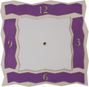 שעון זיגזג סגול